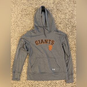 Under Armour Gray Hoodie with Giants Logo